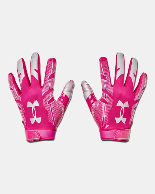Under Armour UA Radar Women’s Heatgear Batting Gloves Size YMD Pink & White NEW 